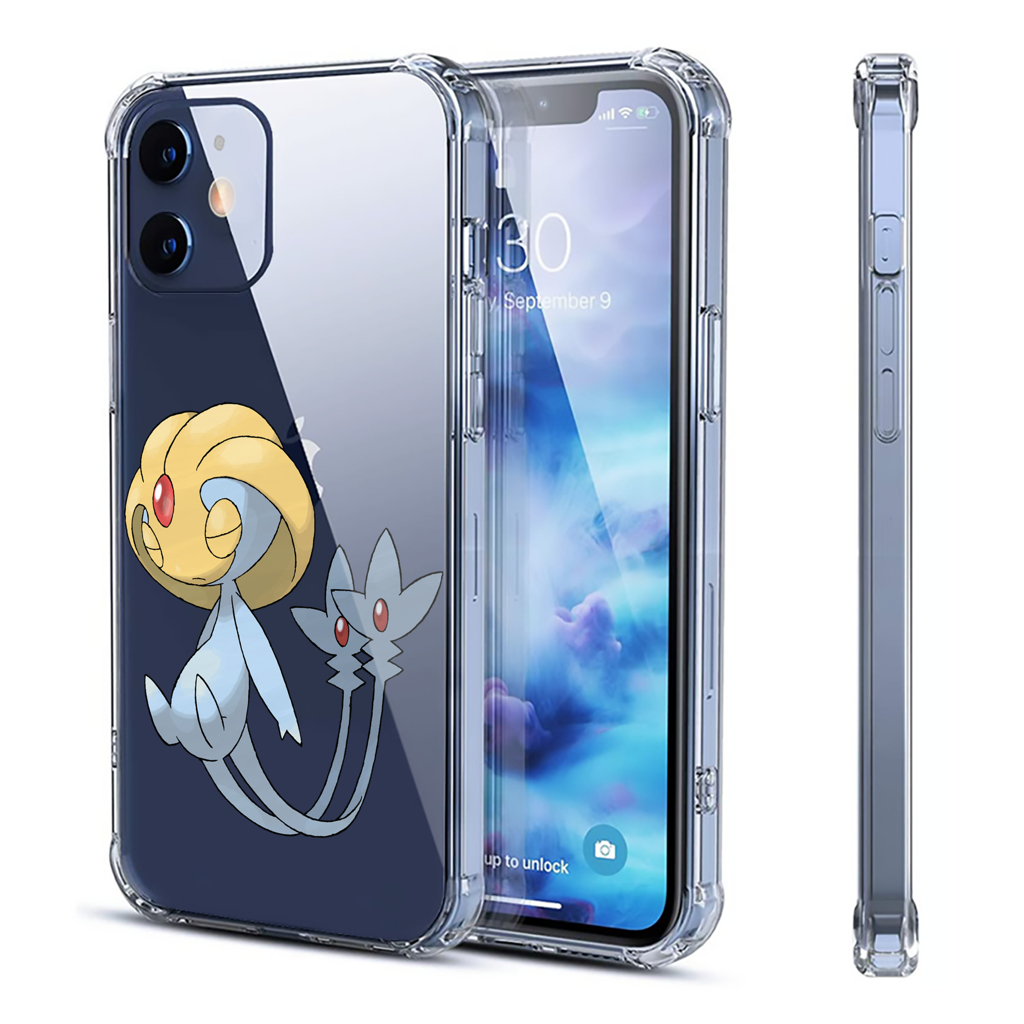 （画像用） ポケットモンスター Pokémon 【iPhone 12シリーズ対応】透明スマホケース（クリアソフトケース）